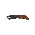 Husky Wood Handle Folding Lock-Back Utility Knife thumbnail 2