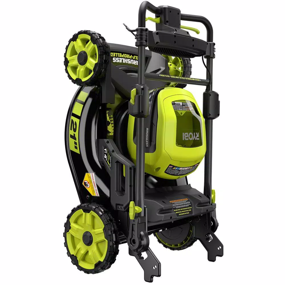 RYOBI 40V 21 in. Brushless Cordless Self-Propelled Lawn Mower with 7.5 Ah Battery and Charger
