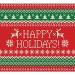 My Door Decor 7 ft. x 8 ft. Ugly Christmas Sweater Garage Door Mural - Holiday Banner thumbnail 1
