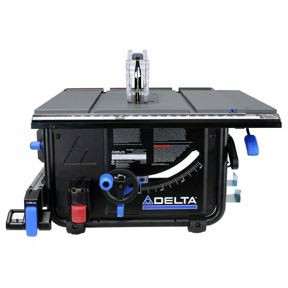 Delta 10 in. 15 Amp Portable Jobsite Table Saw with 45 Degree Left Tilt