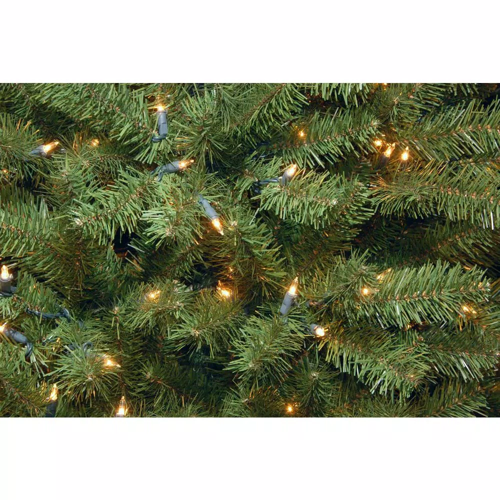 National Tree Company 7.5 ft. North Valley Spruce Pencil Slim Artificial Christmas Tree with 400 Clear Warm Lights