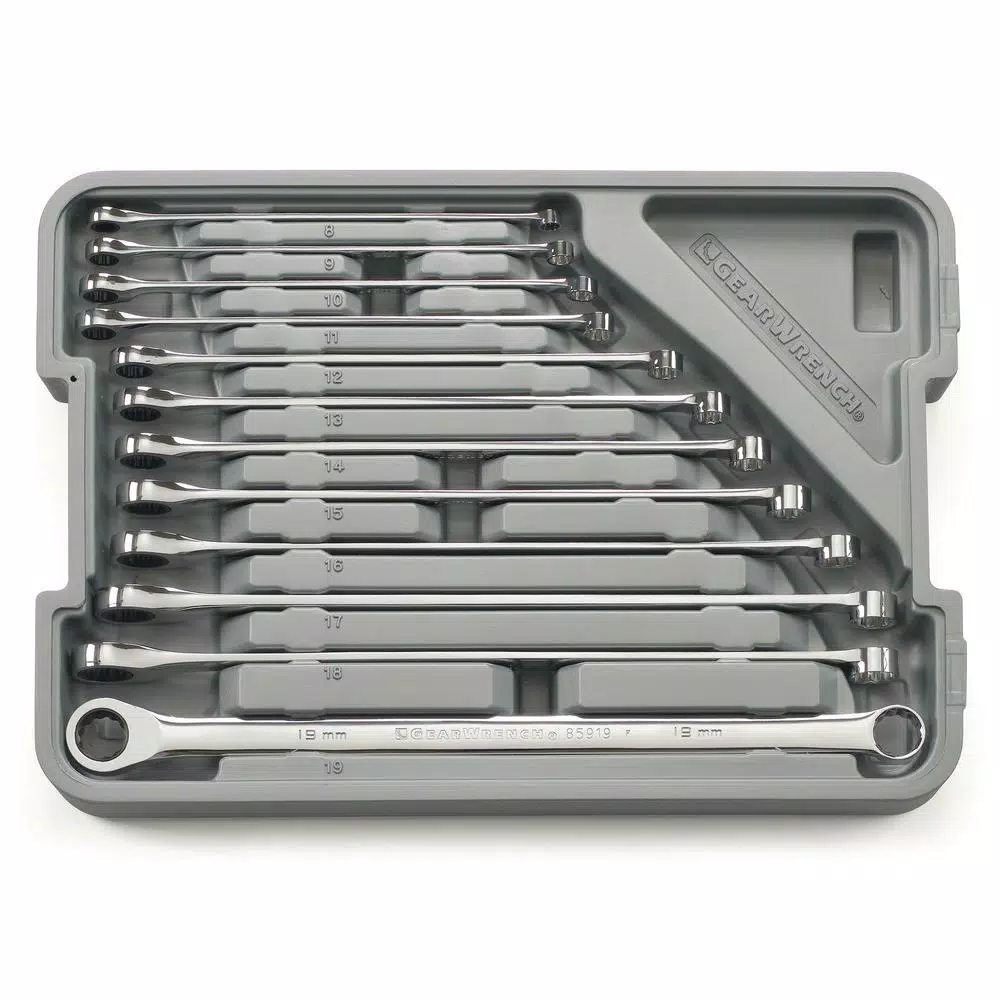 GearWrench 12-Piece Extra Long Pattern Metric GearBox Ratcheting Wrench Set