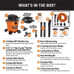 RIDGID 12 Gal. 6.0 Peak HP NXT Wet/Dry Shop Vacuum with Detachable Blower and Car Cleaning Kit thumbnail 2