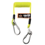 Ergodyne Squids 3130S Coiled Cable Tool Lanyard, 2 lb. Capacity, Green thumbnail 1