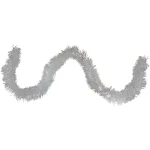 Northlight 50 ft. 6-Ply Iridescent White Christmas Tinsel Garland, Shiny Unlit Holiday Decor thumbnail 1