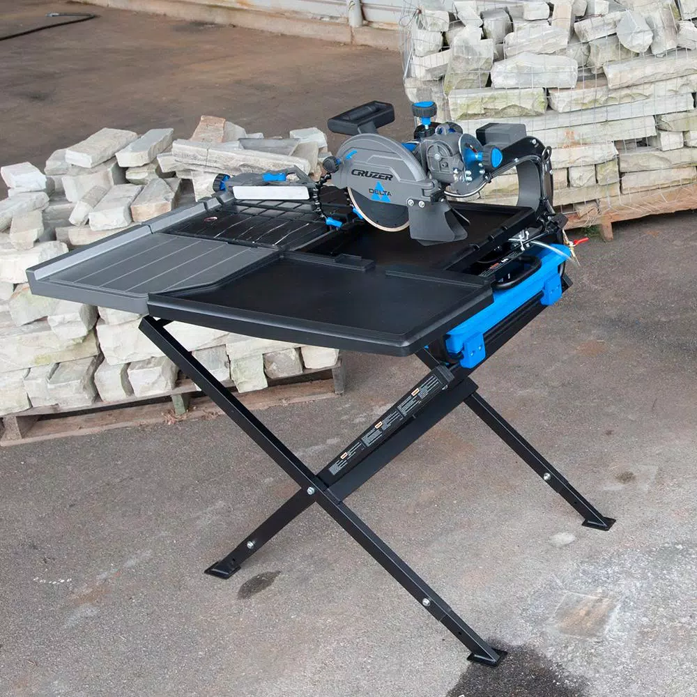 Delta Cruzer 10 in. Wet Tile Saw with Portable Folding Stand, 15 Amp