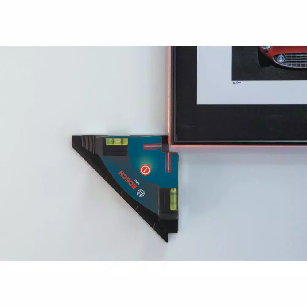 Bosch Tile Laser Square Level and GLL 2 Cross Line Laser Combo with Clamping Mount