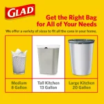 Glad 13 Gallon Tall Kitchen Drawstring Trash Bags, Febreze Hawaiian Aloha Odor Shield, 40-Count thumbnail 6