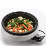 Aroma Super Pot 3-in-1 10 in. Indoor Grill, Steamer, and Slow Cooker - White thumbnail 5