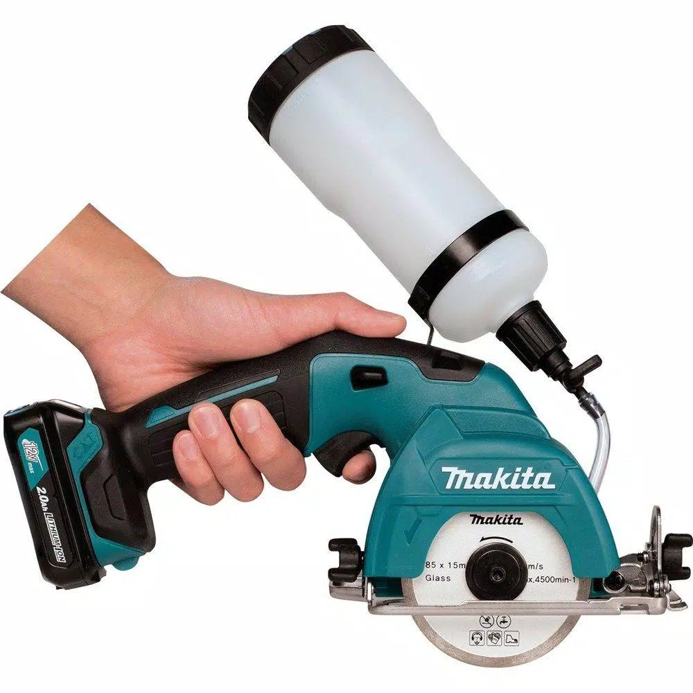 Makita 12V MAX CXT Cordless 3-3/8 in. Tile and Glass Saw Kit