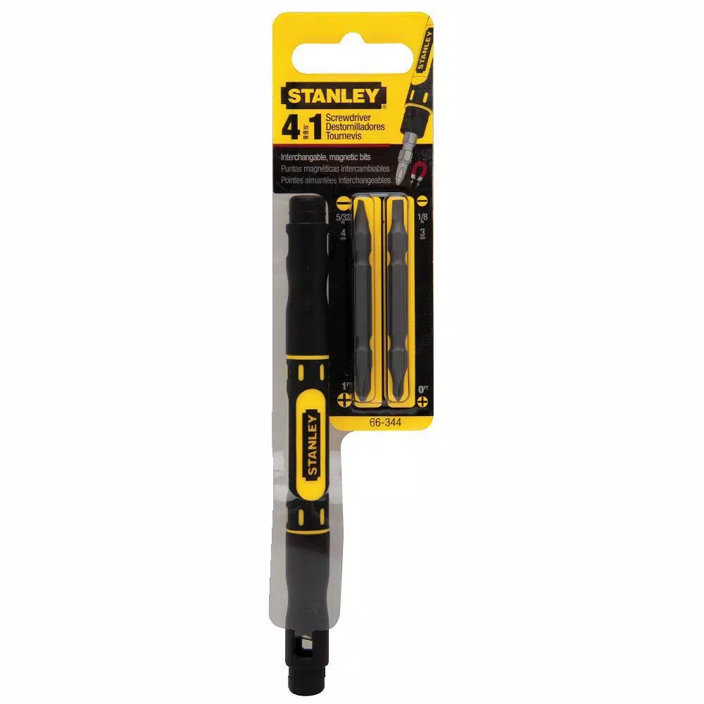 Stanley 4-in-1 Pocket Precision Screwdriver Set with Pocket Clip