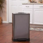 Household Essentials Trash Krusher TK10 XL 50L Black Stainless Steel Manual Compactor Trash Can thumbnail 4