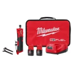 Milwaukee M12 FUEL 1/4 in. Brushless Cordless Straight Die Grinder Kit with Two 2.0 Ah Batteries thumbnail 1