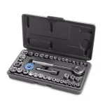 Stark 40-Piece Duo Combination SAE and Metric Impact Socket Set, 1/4 in. and 3/8 in. Drive thumbnail 1
