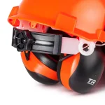 TR Industrial 5-in-1 Forestry Safety Helmet with Hearing Protection and Visors, Orange thumbnail 4
