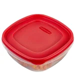 Rubbermaid Easy Find Lids 10-Piece Food Storage Container Set, Red/Clear thumbnail 5
