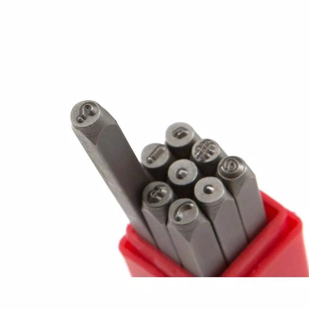 TEKTON 5/32 in. Punctuation Stamp Set, 9-Piece Alloy Steel Punch Set