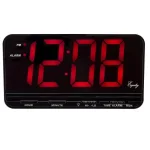 Equity by La Crosse Extra-Large 3 in. Red LED Digital Alarm Table Clock with HI/LO Settings thumbnail 4