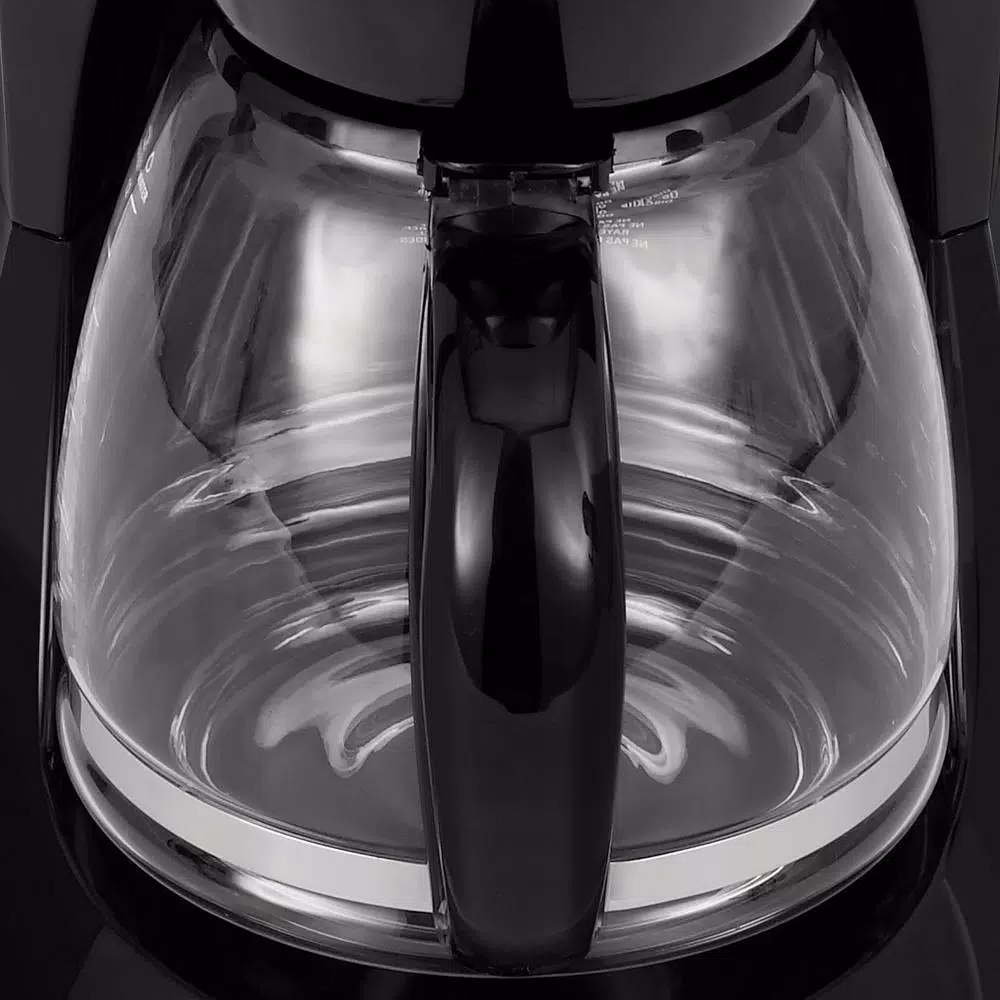 BLACK+DECKER 12-Cup Programmable Drip Coffee Maker with Glass Carafe, Black