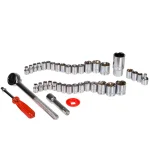 Stalwart 40-Piece 1/4 and 3/8 Drive Socket Set with SAE and Metric Sockets thumbnail 2