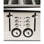 Haden Cotswold 4-Slice Wide Slot Retro Toaster, 1500W, Putty thumbnail 4