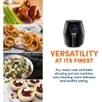 Maximatic Elite Gourmet 5.3 Qt. Digital Air Fryer, 1350W Oil-Free Multi-Cooker, Black thumbnail 7
