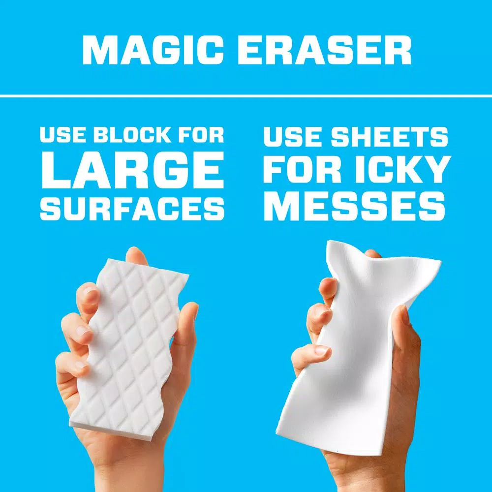 Mr. Clean Magic Eraser Thin Cleaning Sheets, Disposable Scouring Sponge, 16 Count