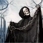 Haunted Hill Farm 5 ft. Talking Animatronic Skeleton Halloween Prop thumbnail 4