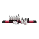 SUNEX TOOLS Sunex 8-Piece SAE Hex Bit Socket Set with Aluminum Rail, 1/4 in. and 3/8 in. Drive thumbnail 2