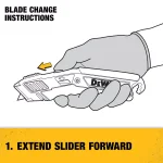 DEWALT Retractable Utility Knife with Deadbolt Blade Mechanism thumbnail 6
