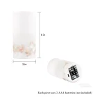 Lavish Home Seashell LED Flameless Candle Set of 2 - Real Wax Coastal Decor thumbnail 2