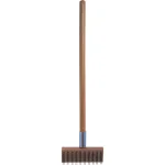 Carlisle Flatwire Oven and Grill Brush with Scraper and Wood Handle thumbnail 4