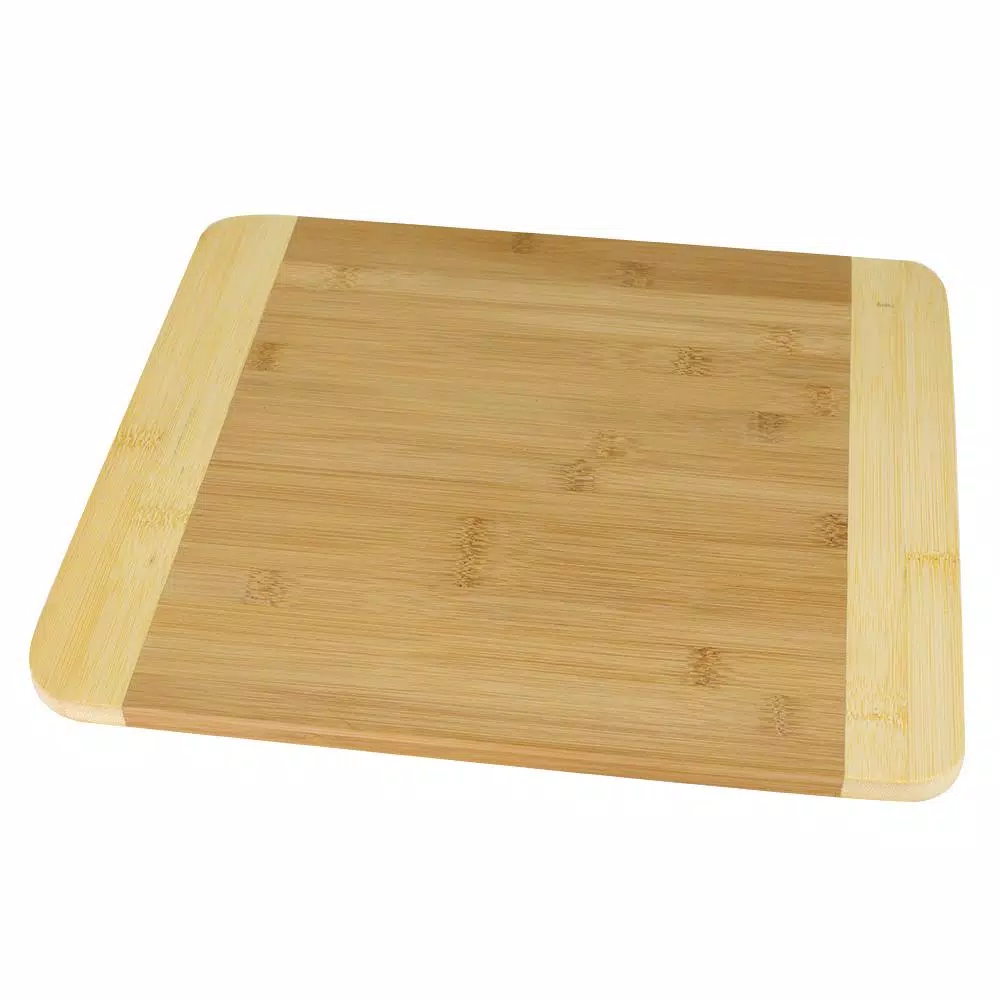 Home Basics 13.25 in. Bamboo Cutting Board - Edge Grain Rectangle Wood Board