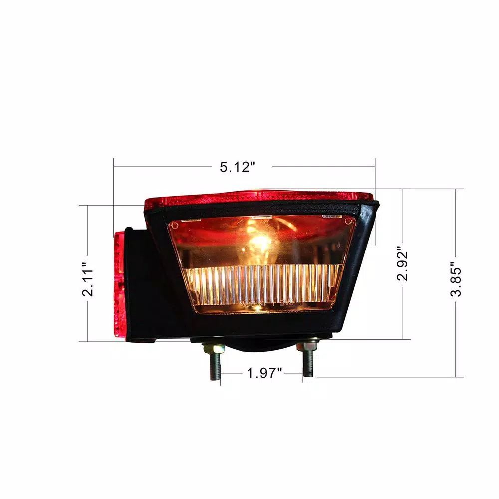 MaxxHaul 12V Incandescent Trailer Light Kit for Trailers Under 80 in. - DOT Compliant