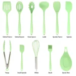 MegaChef 12-Piece Mint Green Silicone Kitchen Utensil Set thumbnail 7