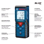 Bosch BLAZE Pro GLM165-40 165 ft. Laser Distance Measure thumbnail 2