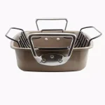 Gibson Home Harvest 2-Piece Nonstick Turkey Roaster with Rack, 32 qt. thumbnail 2
