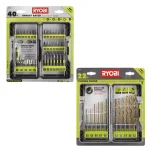 RYOBI 62-Piece Accessory Kit: 40-Piece Impact Rated Driving Set & 22-Piece Titanium Coated Drill Bit Set thumbnail 1