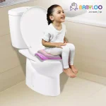 Babyloo Children's Soft Cushion Toilet Seat with Handles and Splash Guard - Pink thumbnail 6