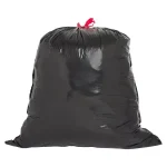 Genuine Joe 30 Gal. Black Flex Drawstring Trash Liners, 1.05 Mil Puncture-Resistant, 42-Count thumbnail 1