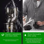 Boyel Living Silver Slow Masticating Cold Press Juicer, High Yield Vertical Juicer with 30 Speeds thumbnail 5