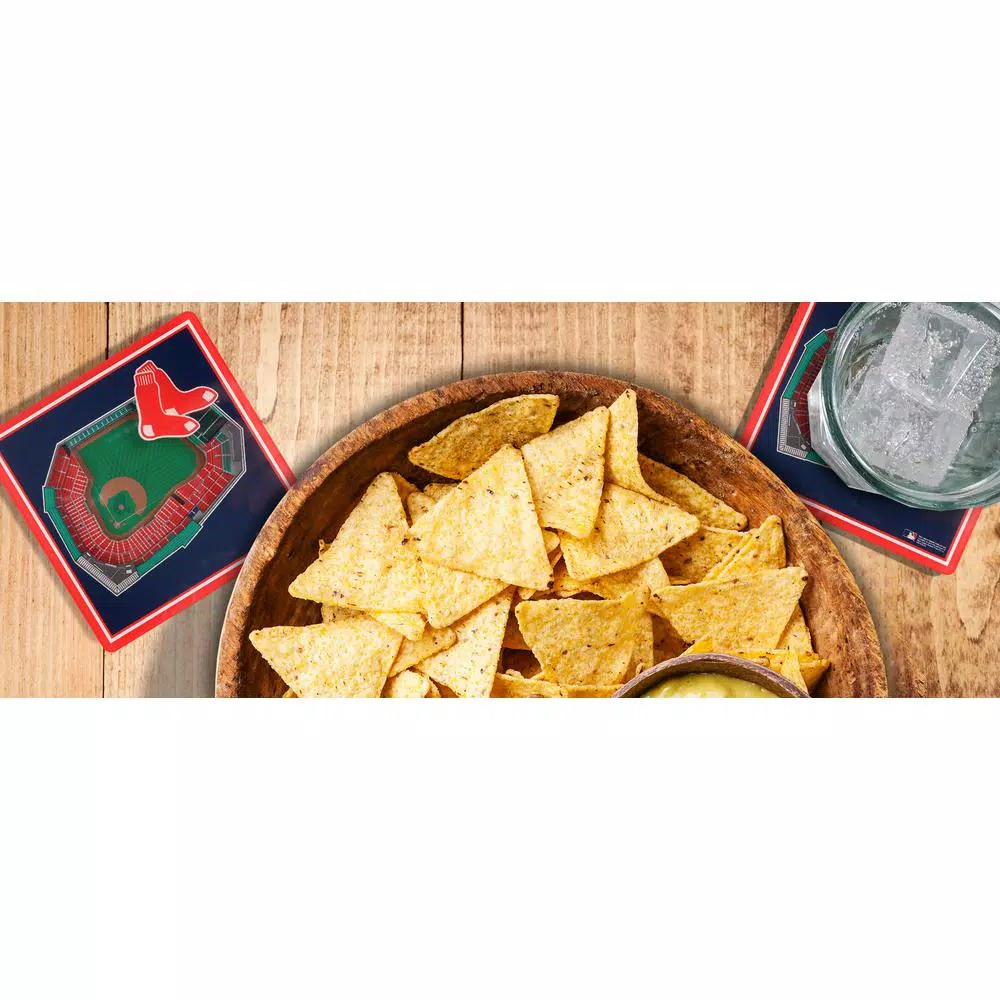 YouTheFan MLB Boston Red Sox StadiumViews 3D Acrylic Coasters, 2-Pack
