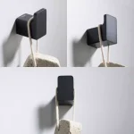 KRAUS Stelios Matte Black Solid Brass Robe and Towel Hook thumbnail 4