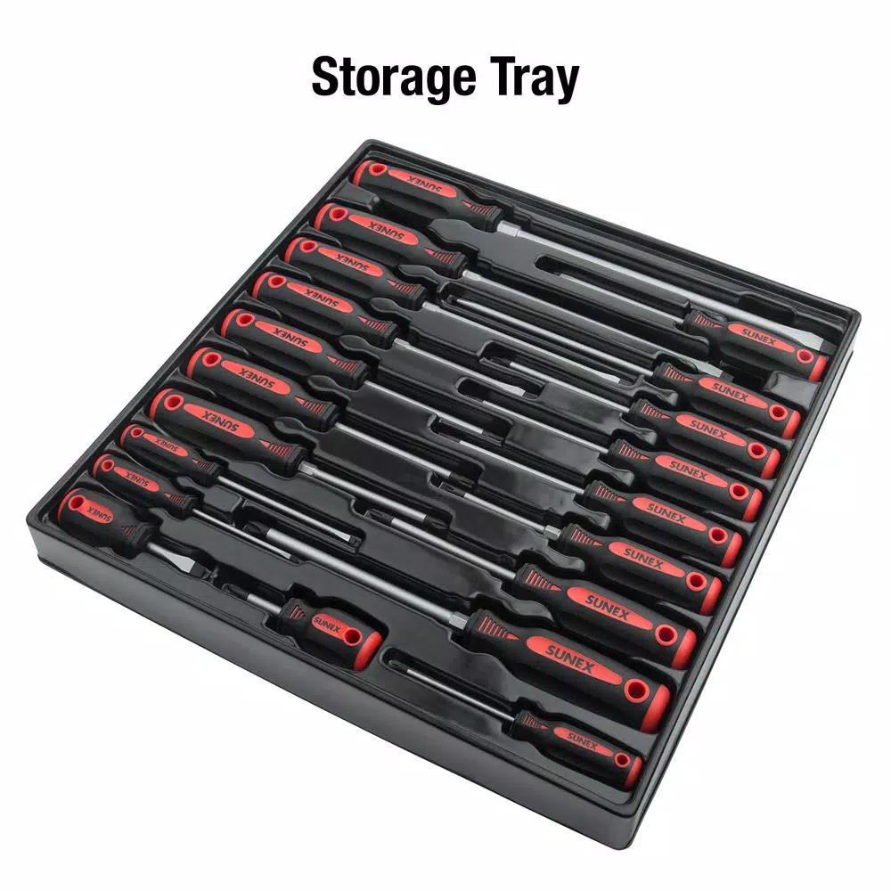 SUNEX TOOLS Sunex 20-Piece Combination Screwdriver Set with Torx, Phillips, and Slotted Drivers
