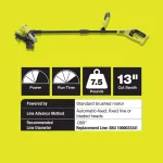 RYOBI ONE+ 18V Cordless Lithium-Ion String Trimmer and Edger (Tool Only) thumbnail 4