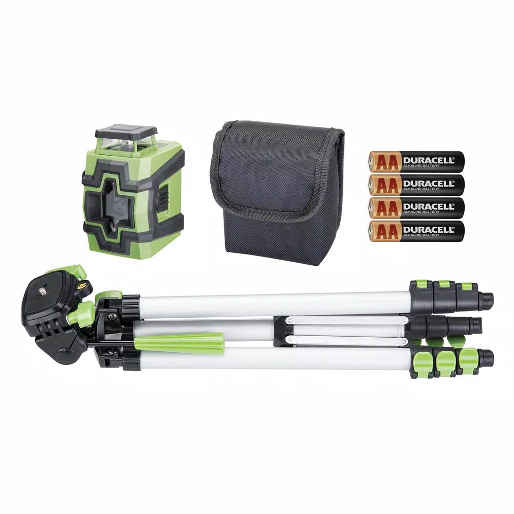 PowerSmith Self-Leveling 360° Cross Line Laser Level Kit with Adjustable Tripod
