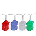Sienna 20 LED Multi-Color Santa Claus Christmas String Lights with White Wire thumbnail 2