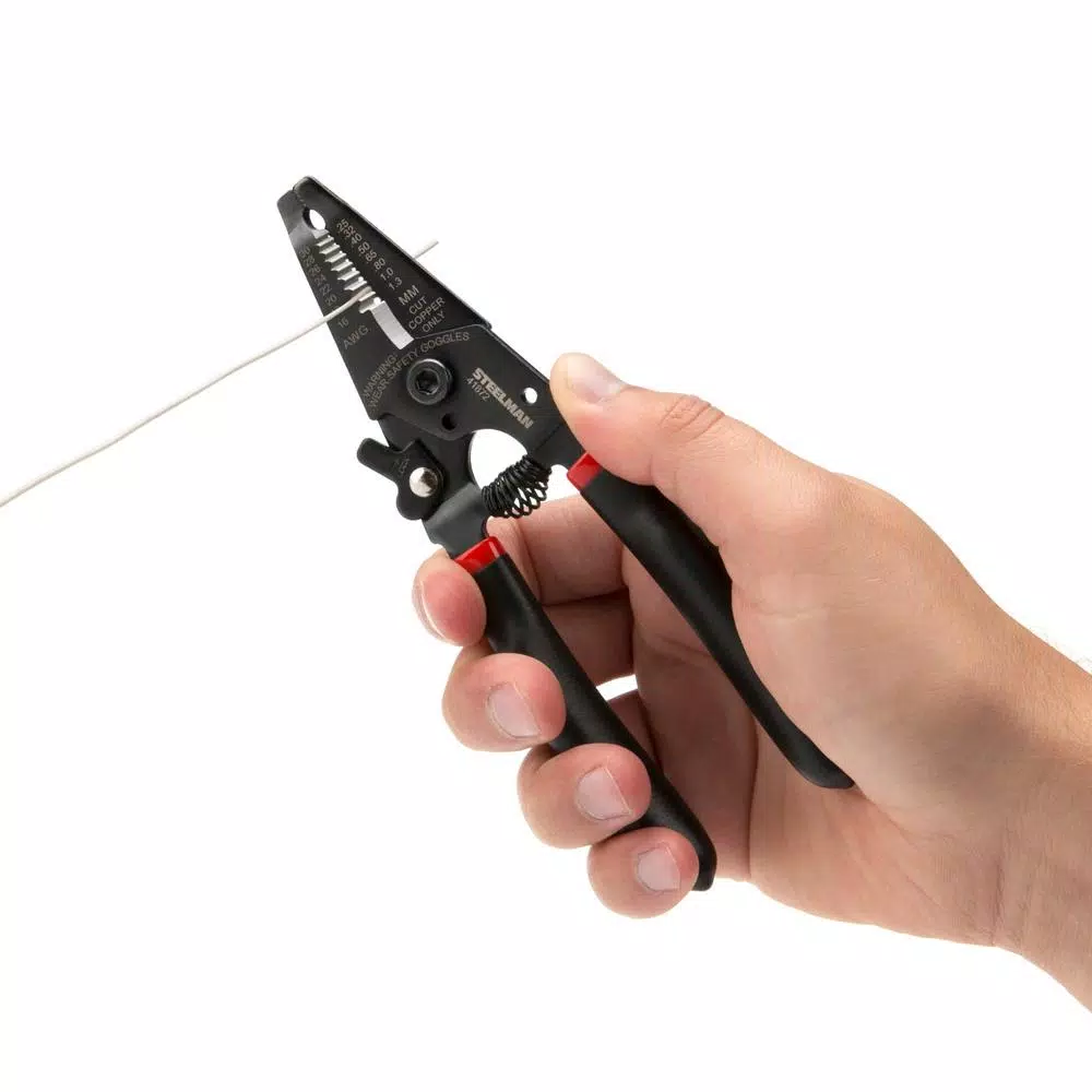 Steelman 41872 Universal Wire Stripper and Cutter, 30-16 AWG, 6.5 in.