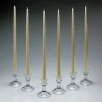 Light In The Dark Shop A Candle 18 in. Ivory Taper Candles, Set of 12 - Dripless & Clean Burning thumbnail 2