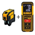 DEWALT Self-Leveling Red Line Laser Level with 100 ft. Laser Distance Measurer Bundle thumbnail 9